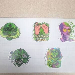 Weed Maple Leaf Pot Leaf Sticker Bundle